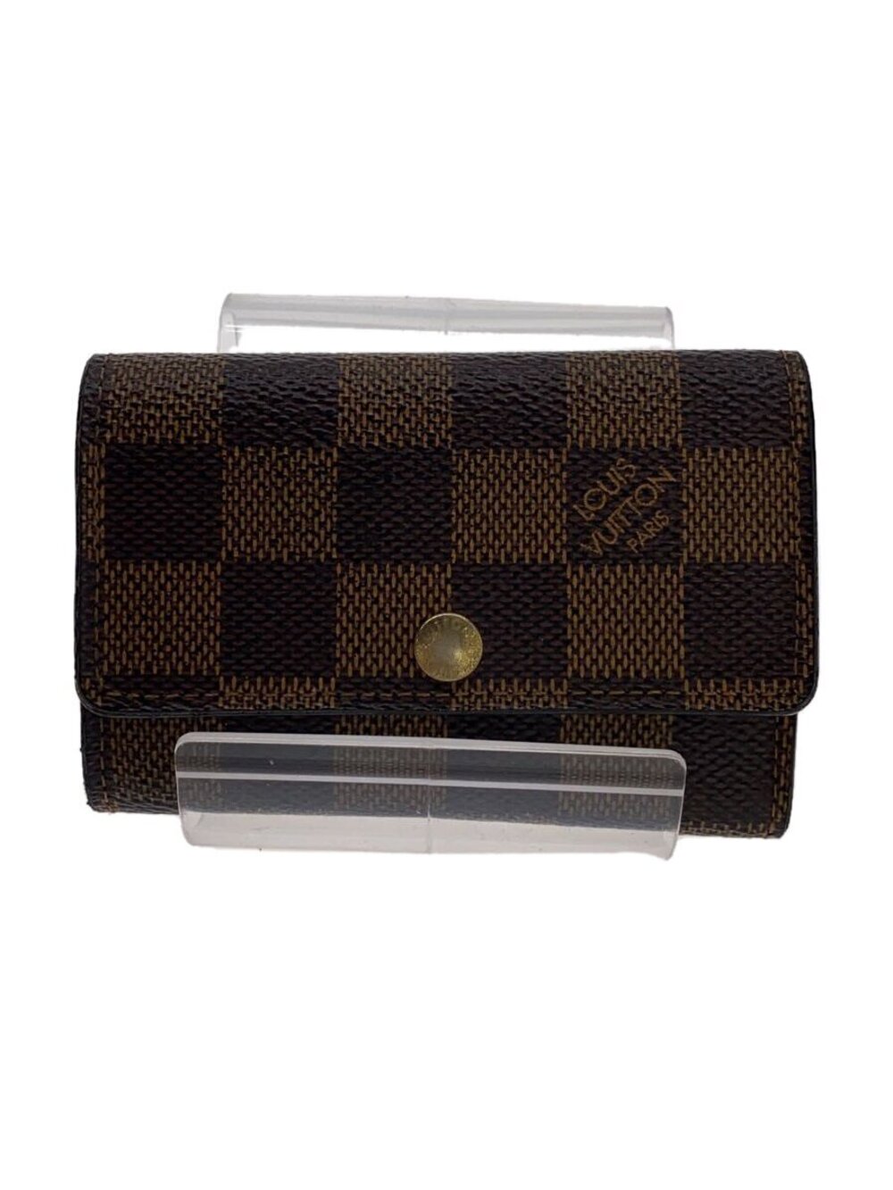 LOUIS VUITTON Multicles Ebene Brown Leather Brown All over